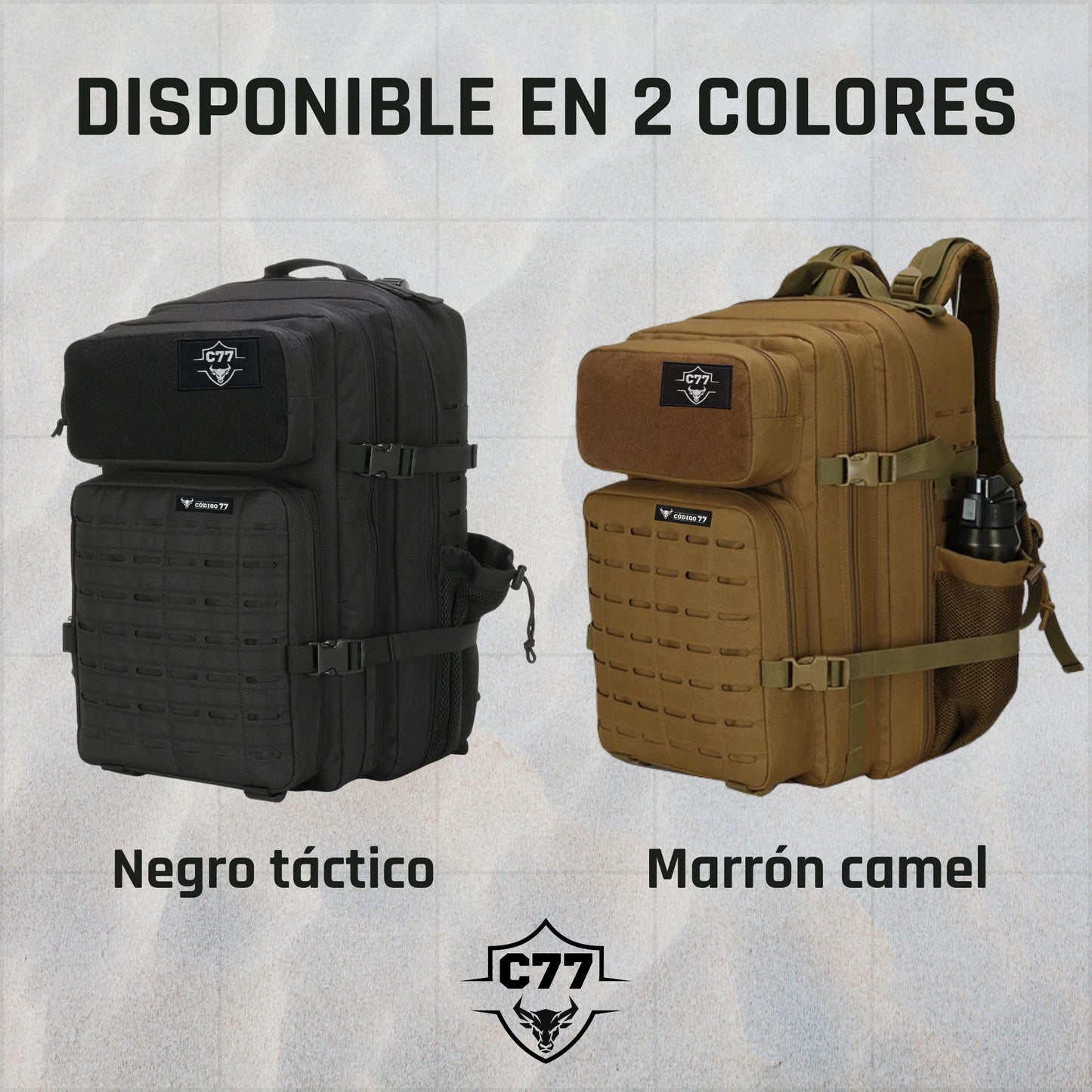Mochila táctica 45 L MOLLE C77