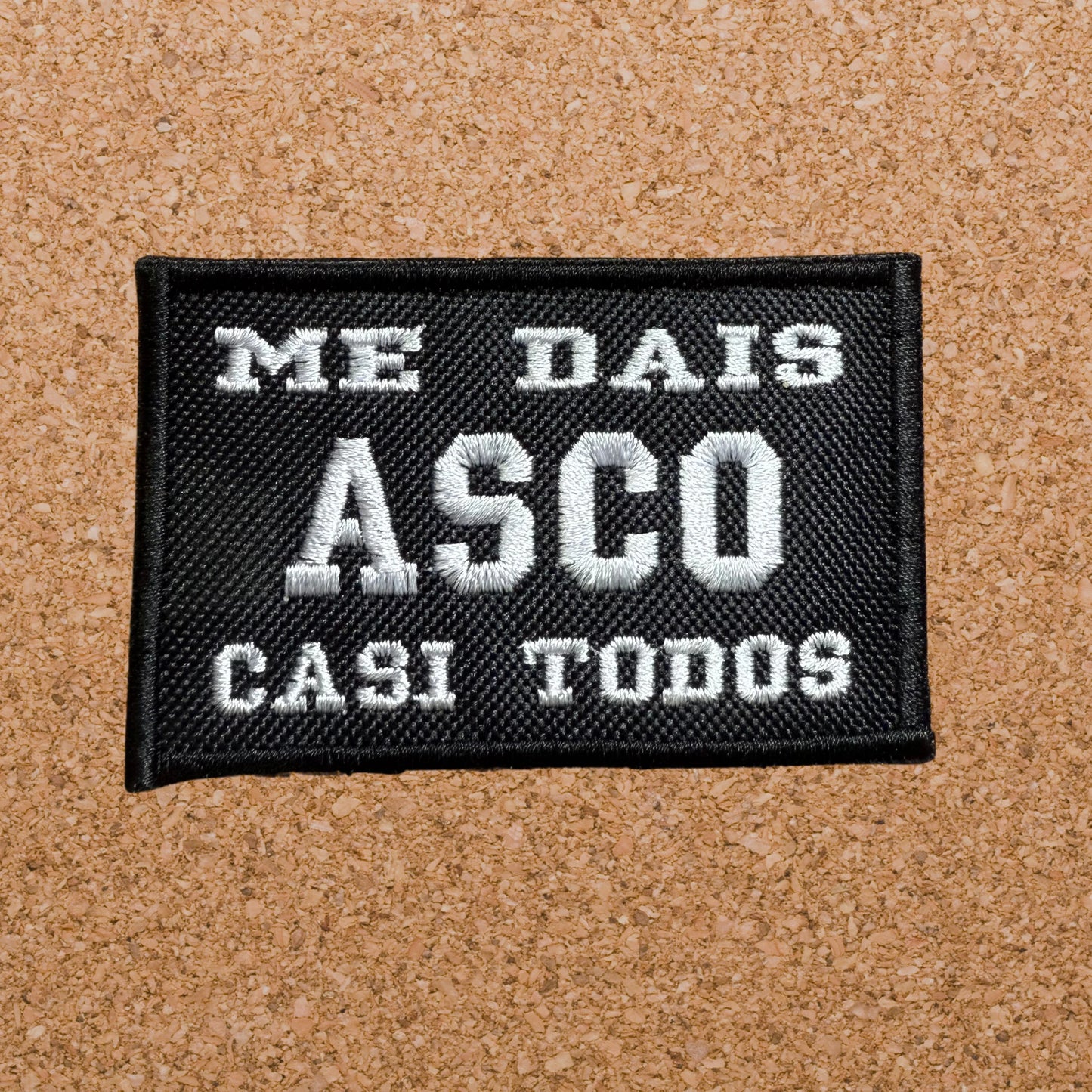 Parche con texto personalizado 8 x 5 cm
