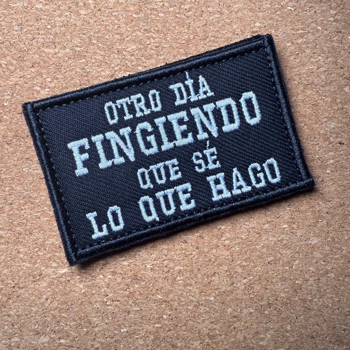 Parche con texto personalizado 8 x 5 cm