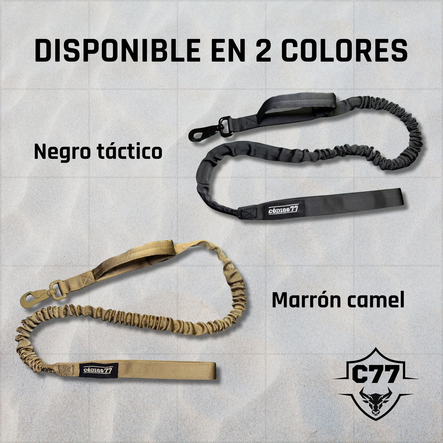 Correa de tracción elástica C77 para perros