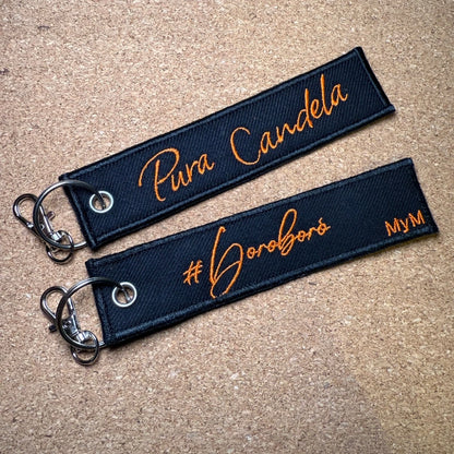 Llavero con texto personalizado 13 x 3 cm