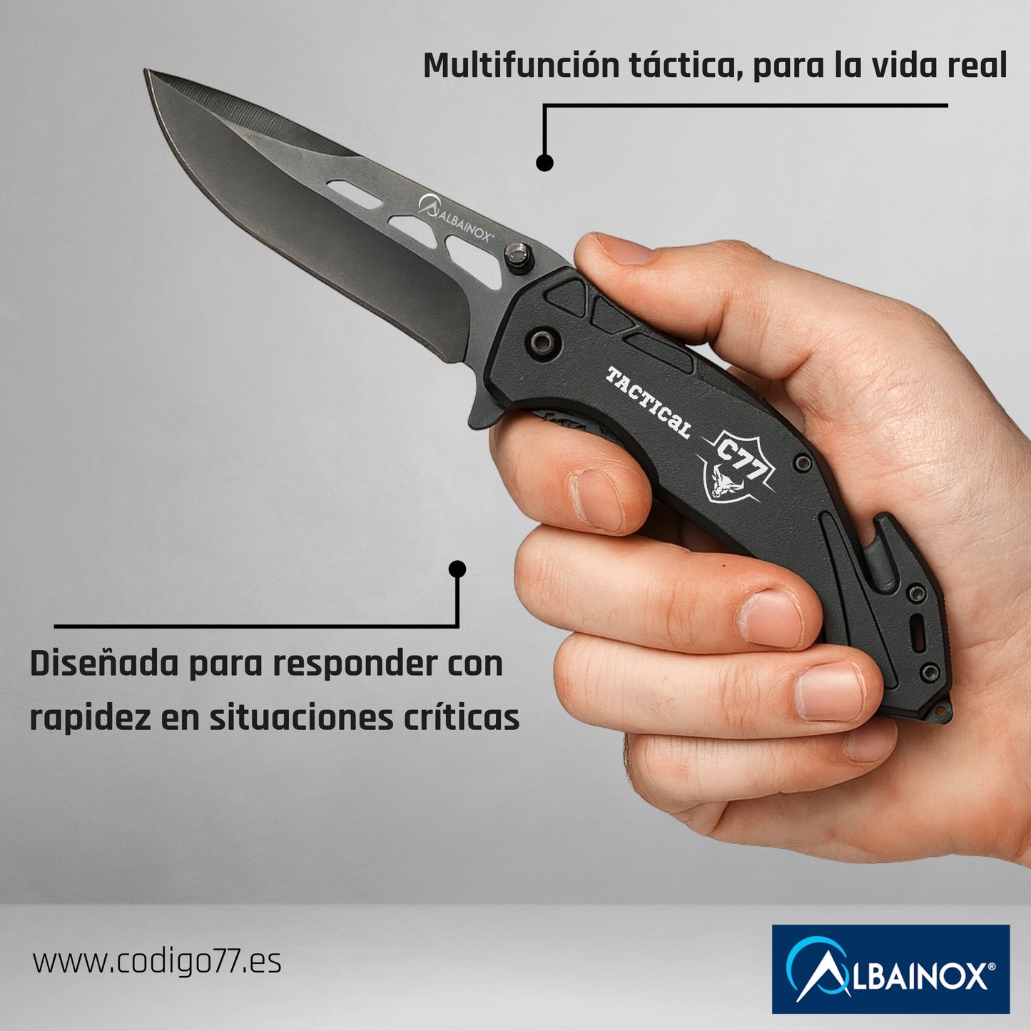 Navaja de rescate Albainox C77 tactical