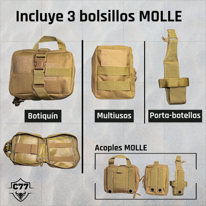 Arnés táctico C77 para perros