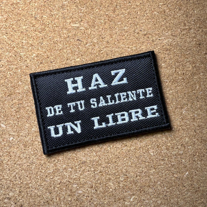 Parche con texto personalizado 8 x 5 cm