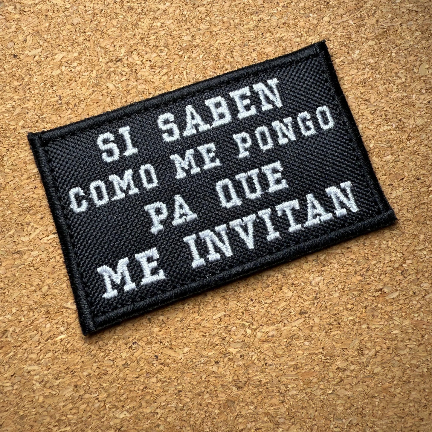 Parche con texto personalizado 8 x 5 cm