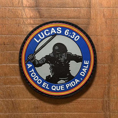 Parche 3D redondo antidisturbios LUCAS 6;30