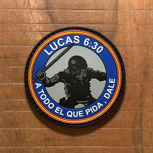 Parche 3D redondo antidisturbios LUCAS 6;30