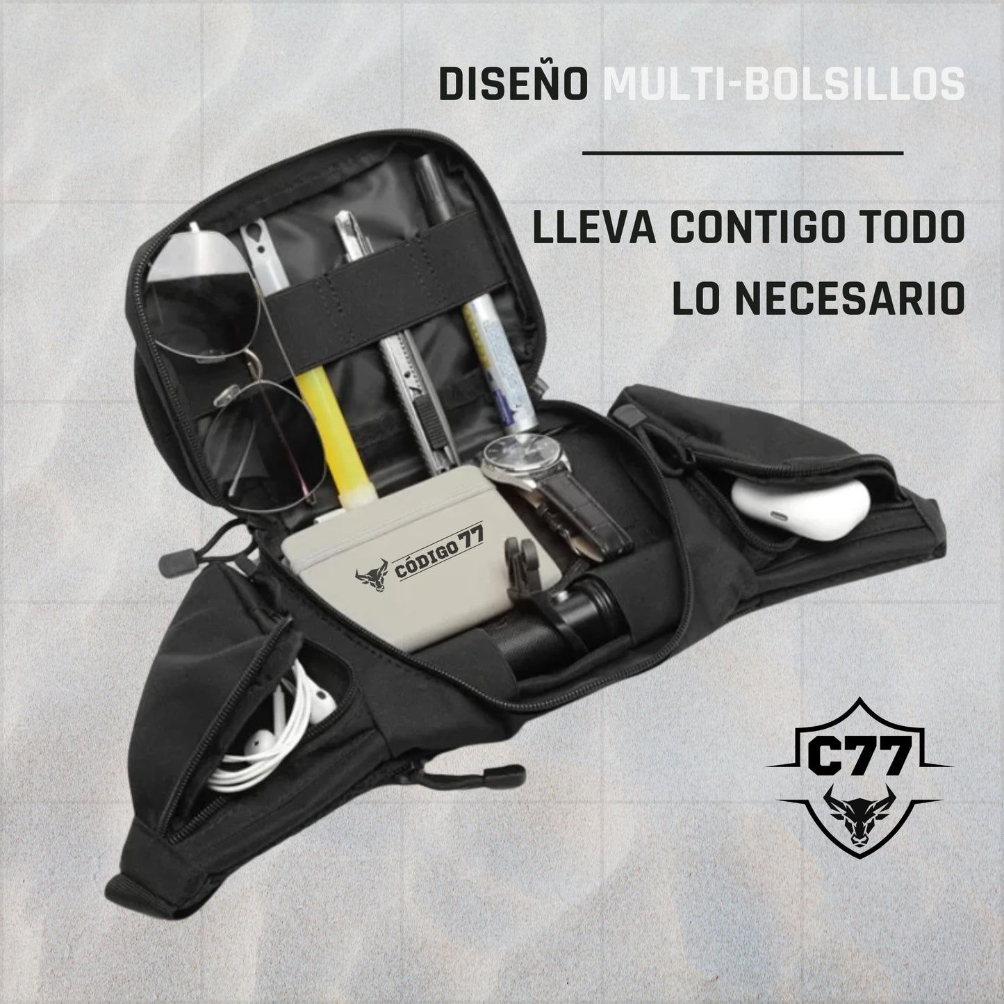 Riñonera táctica Multipropósito C77