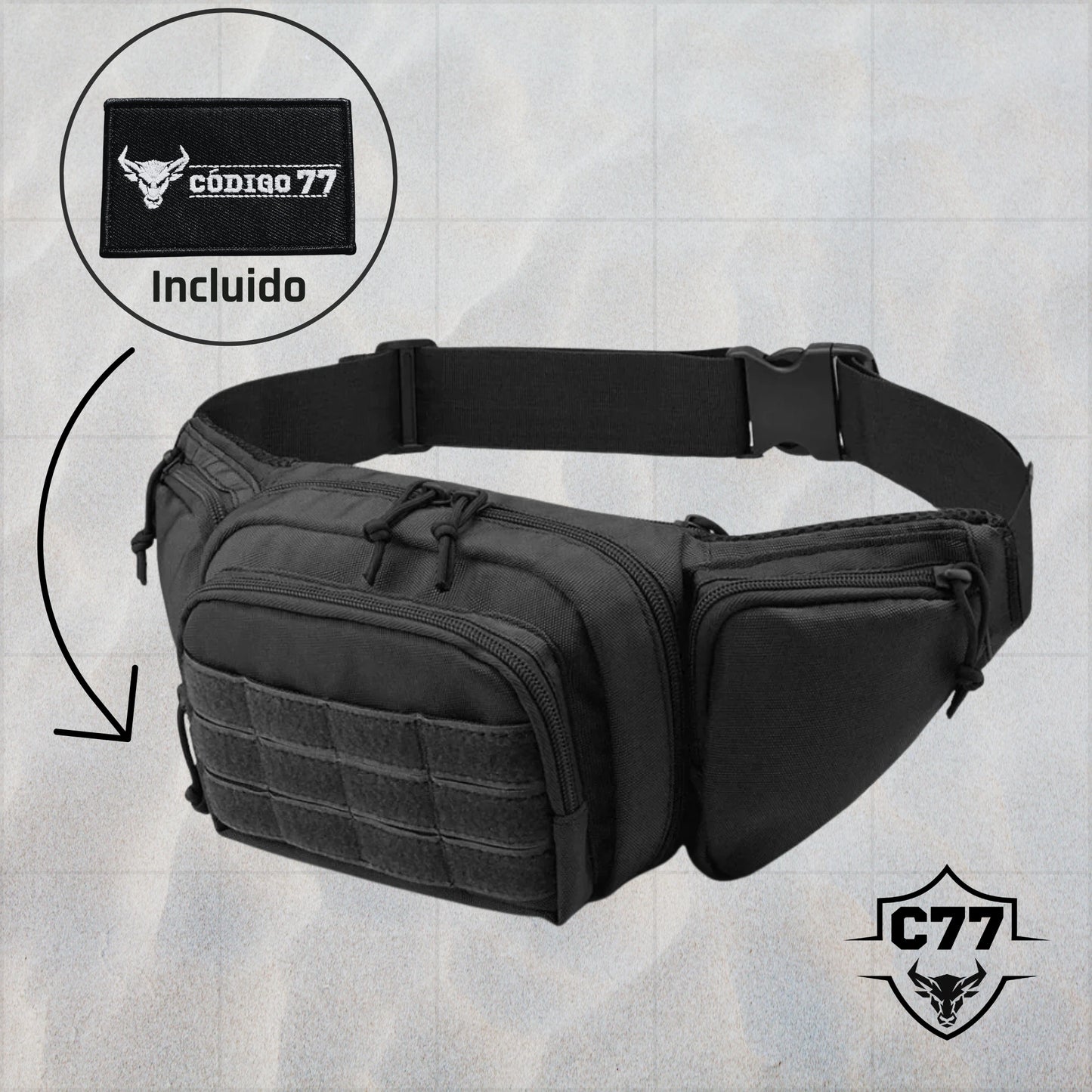 Riñonera táctica Multipropósito C77