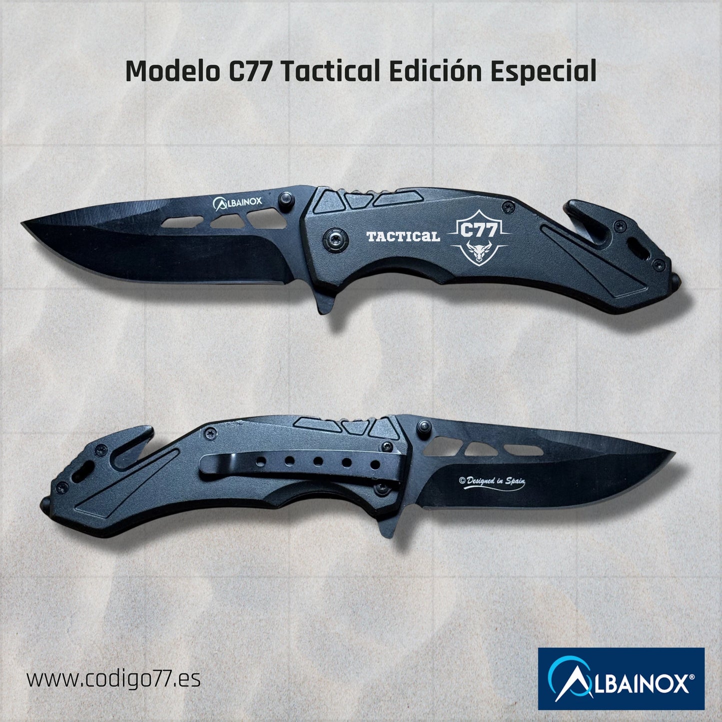 Navaja de rescate Albainox C77 tactical