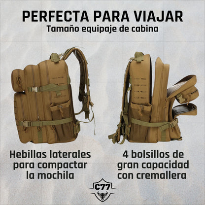 Mochila táctica 45 L MOLLE C77