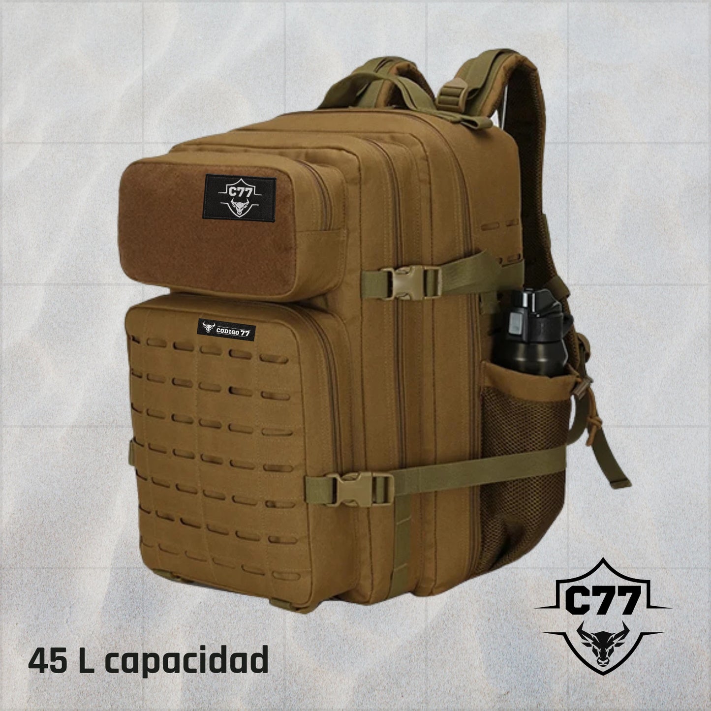 Mochila táctica 45 L MOLLE C77