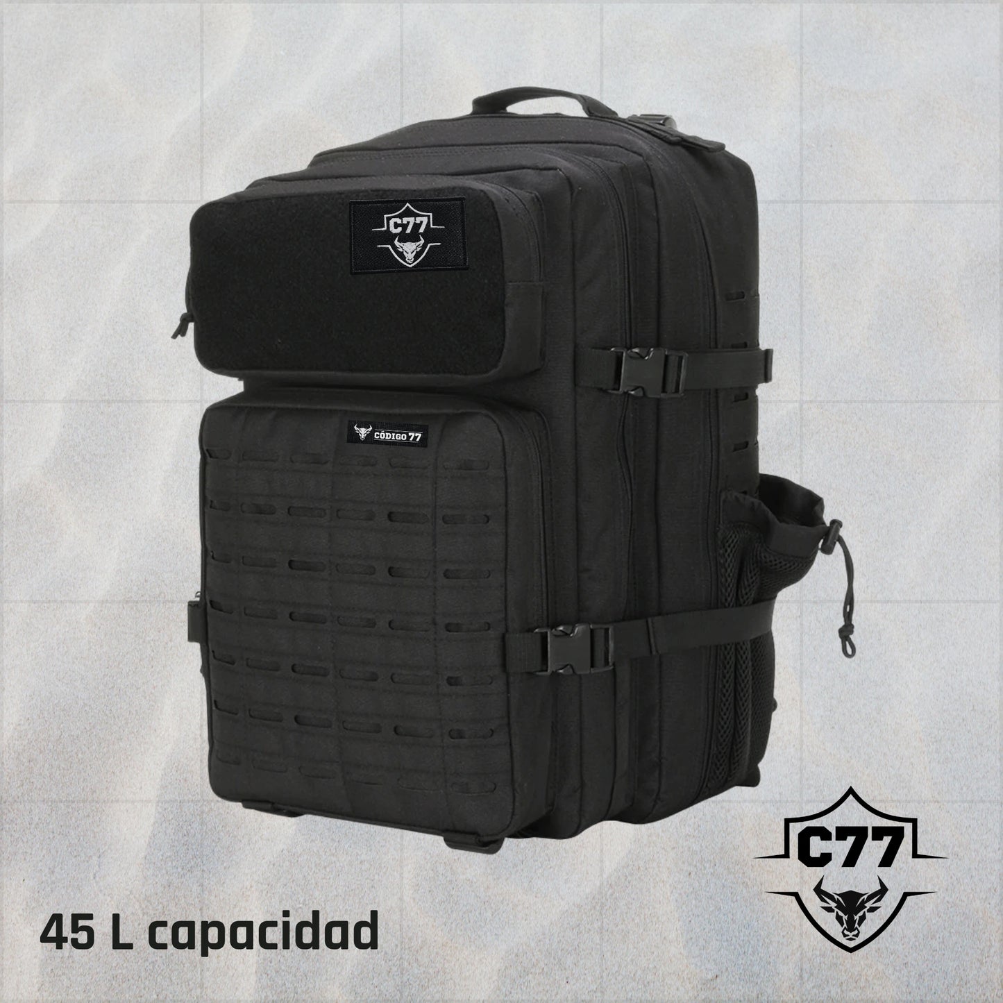 Mochila táctica 45 L MOLLE C77